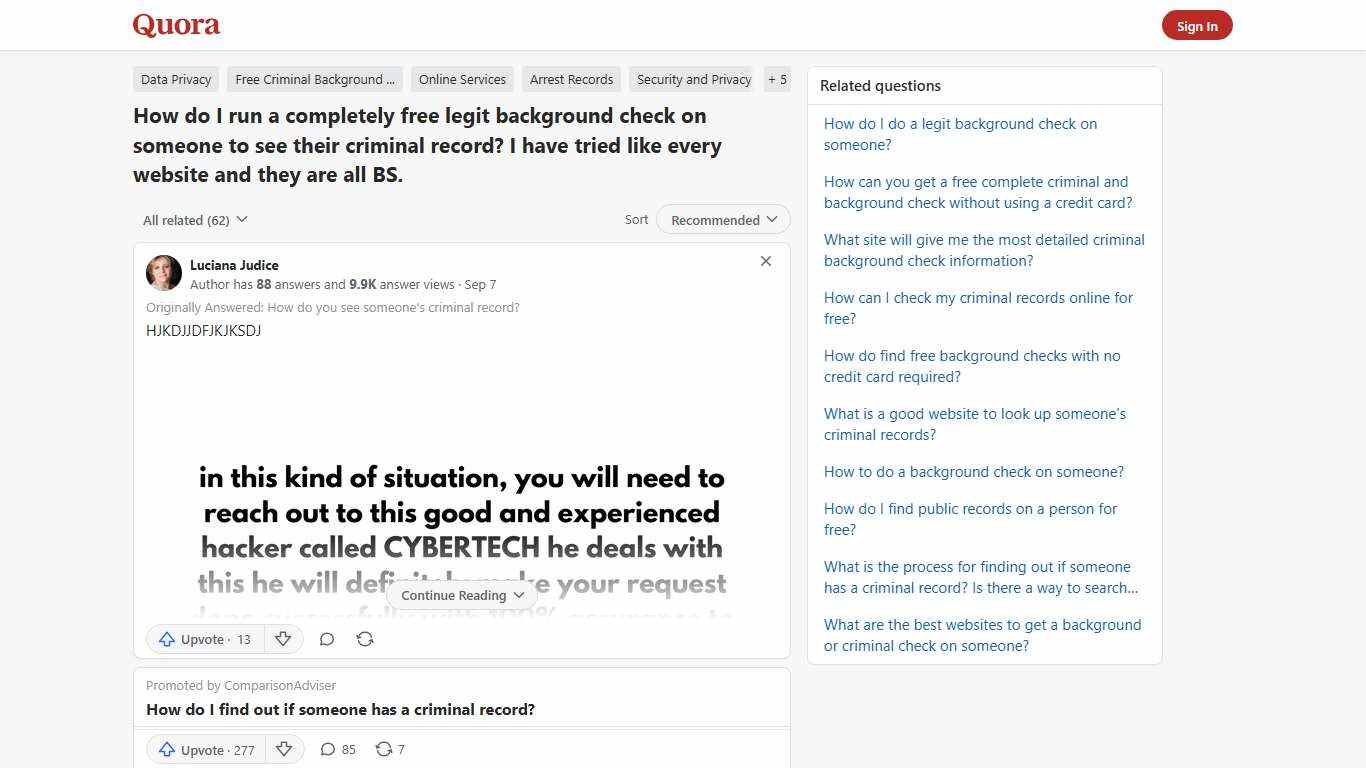 How to run a completely free legit background check on someone to see their criminal record - Quora